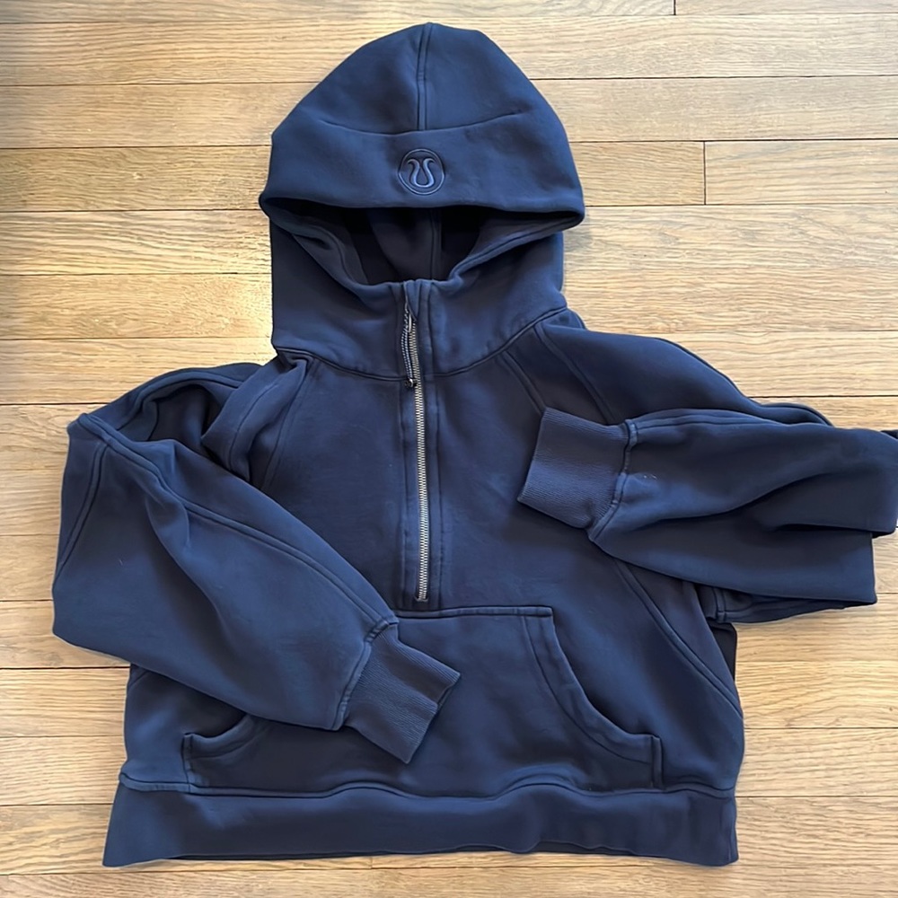 Lululemon 1/2 Zip Scuba M/L Navy